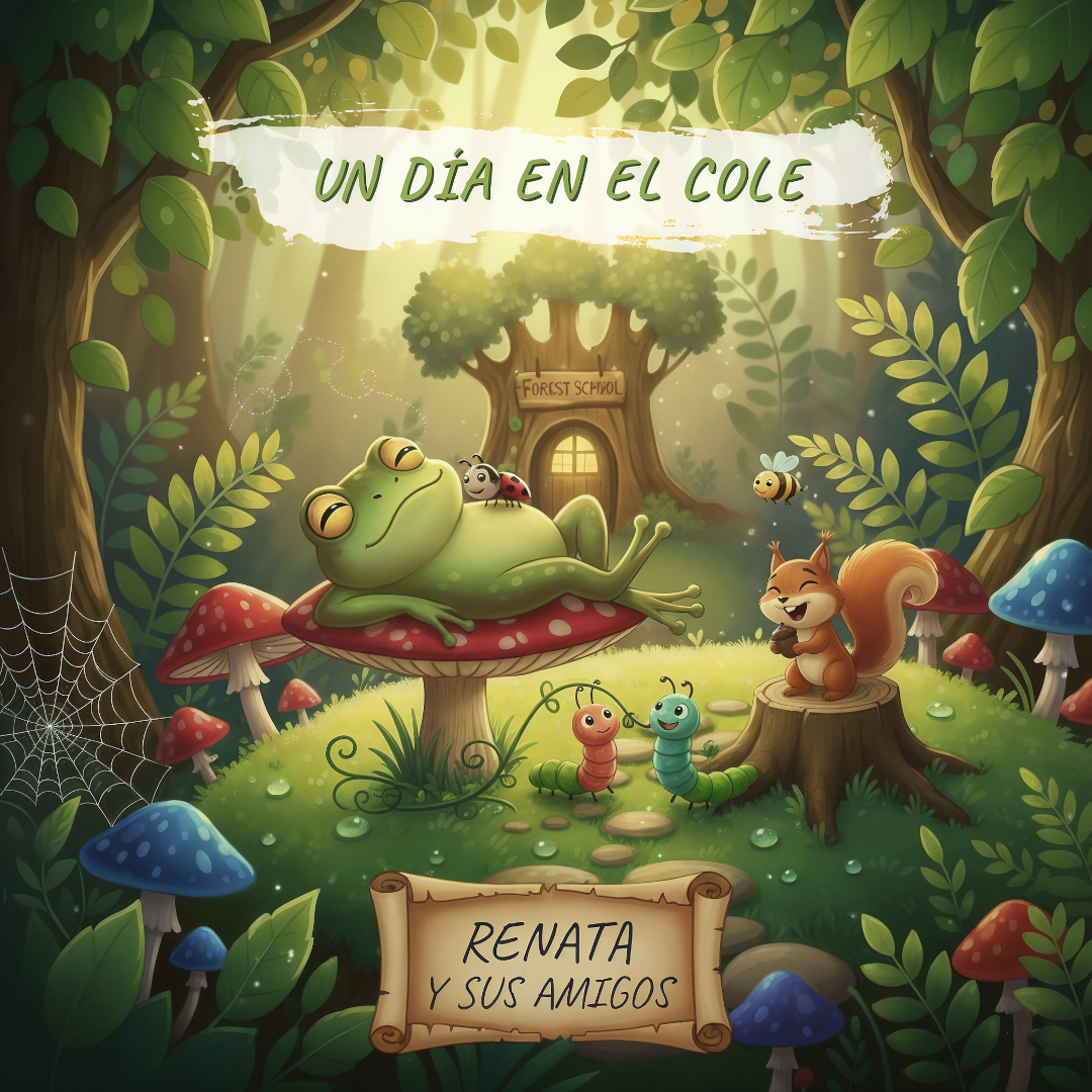 Portada del cuento infantil "Renata y sus amigos", sobre la vuelta al cole para niños con TEA